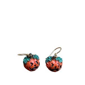 Halloween Jack O Lantern Dangle Earrings Pumpkins 0.5 inch